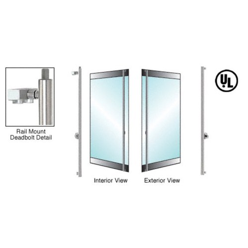 CRL 3D130F3R1BS Blumcraft Brushed Stainless Right Hand Reverse Rail Mount Deadbolt Handle