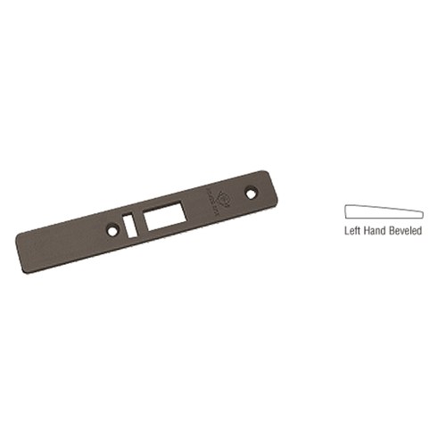 CRL 452220DU Dark Bronze Left-Hand Beveled Faceplate for AR4513 Deadlatch Locks