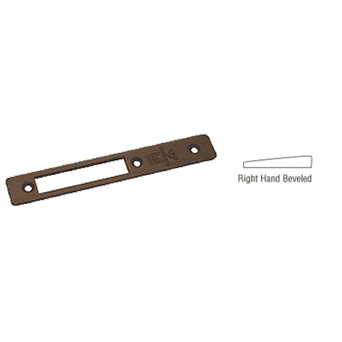 CRL 18310DU Dark Bronze Right-Hand Beveled Faceplate for MS1853 Deadlocks