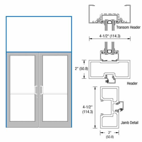 CRL FD62671 U.S. Aluminum DF800 76