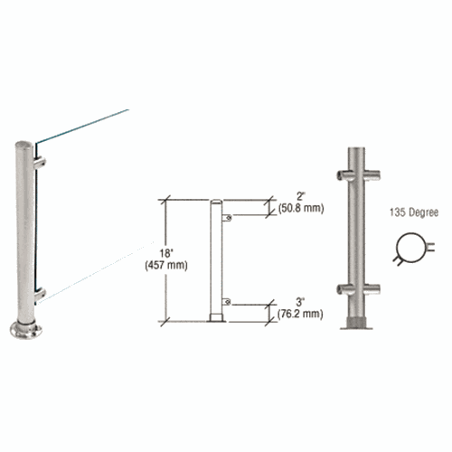 CRL PP45ABS Brushed Stainless 18