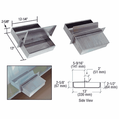 CRL FL1213 Brushed Stainless Steel 12.25