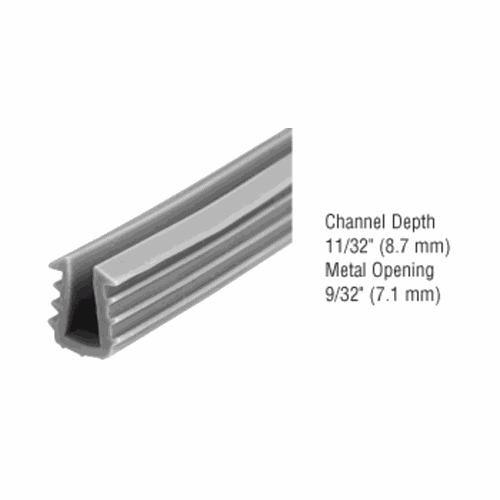 CRL D752BLC Black Glazing Vinyl for 3/16