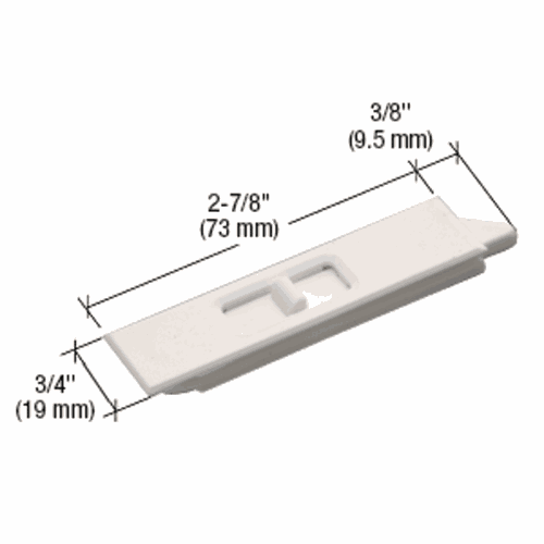CRL F2734 White Mortised Tilt Latch