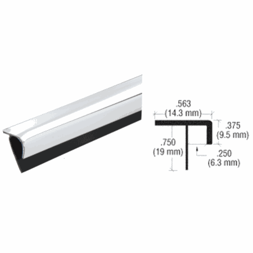 CRL PRT125CH Chrome Plastic Reflective Outside Corner Trim