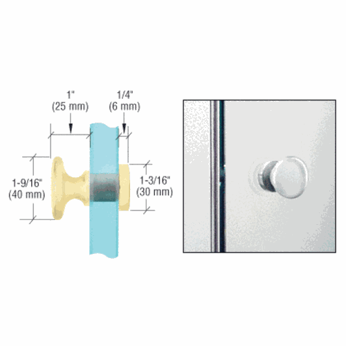 CRL SDK200SB Satin Brass Traditional Single-Sided Door Knob