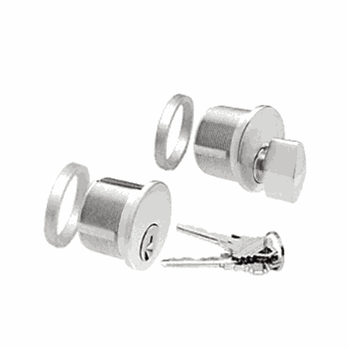 CRL DRA5060SA Satin Anodized Keyed DRA Cylinder Thumbturn Combo