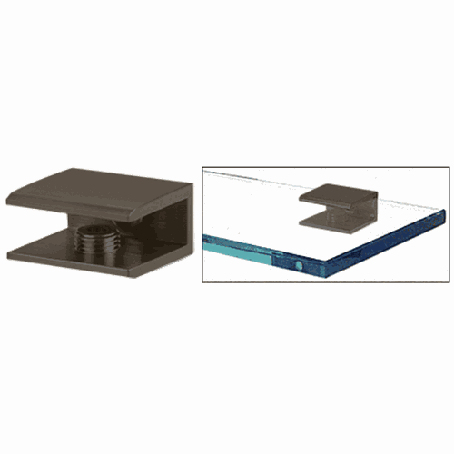 CRL FA100RB Oil Rubbed Bronze Square Shower Shelf Clamp
