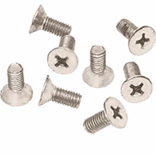 CRL P512SN Satin Nickel 5x12mm Flat Head Phillips Cover Plate Screws