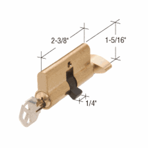 CRL K5062 Kwikset Weiser Keyway Screen Storm Door Key Cylinder with Thumb Turn