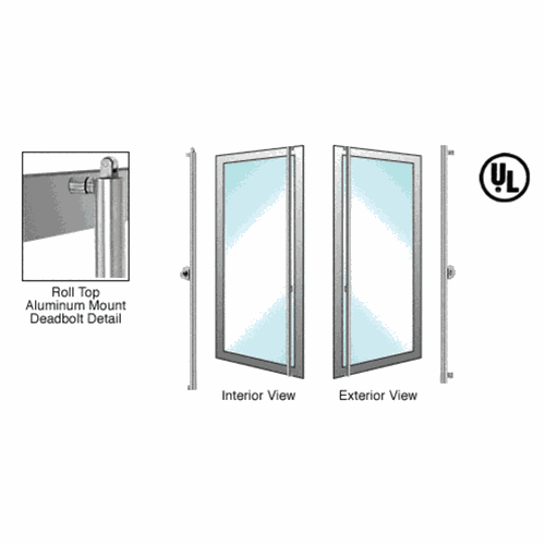 CRL DBR130F3A1BS Blumcraft Brushed Stainless Right Hand Reverse Roll Top Deadbolt Handle
