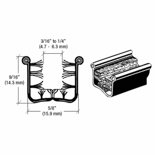 CRL Y52860 Y528 Flexible Universal Channel for 1948-67 Vehicles - 60