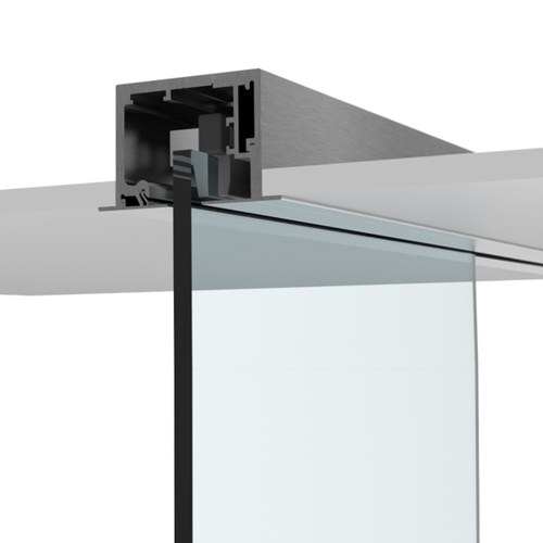 CRL 690DBSA 690 Series Brushed Stainless Drop Ceiling Sliding Door Kit