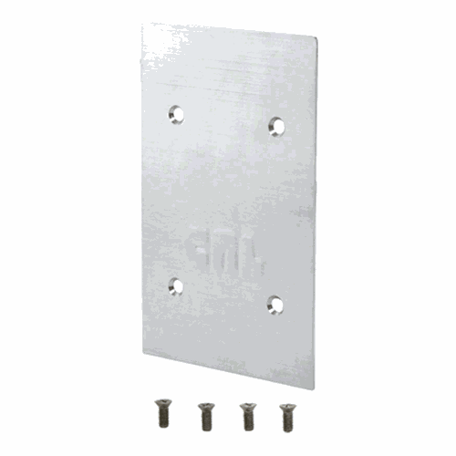CRL 9BL56CPS Polished Stainless End Cap for 9BL56 Square Base Shoe