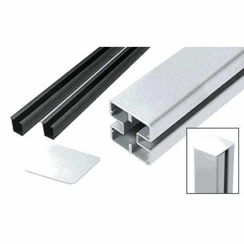 CRL HD60CKS Silver Heavy-Duty Windscreen Post Kit - 60