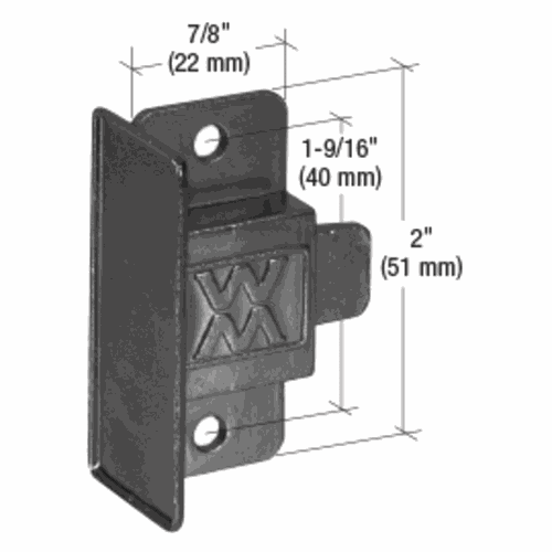 CRL F2611 Black Sliding Window Latch Pull for Master Series 216, 1-9/16