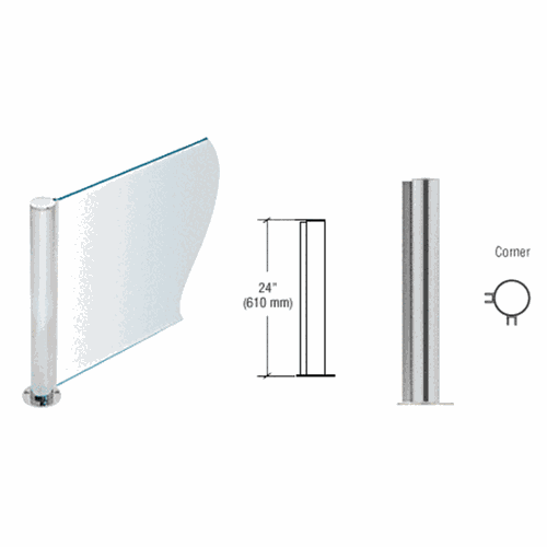 CRL PP0824LBS Brushed Stainless 24