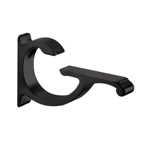 CRL CC5BL Black Aluminum Shelf Bracket for 3/8