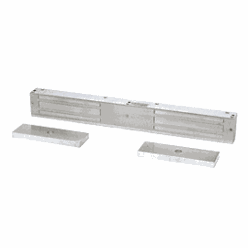 CRL SDC1512A SDC EMLock Double Electromagnetic Lock, 1650 lb Holding Force, Aluminum Finish