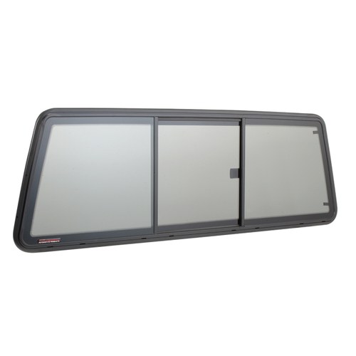 CRL ETRV965S Tri-Vent Solar Glass Slider for 1998+ Ford Ranger 2/4 Door Cabs