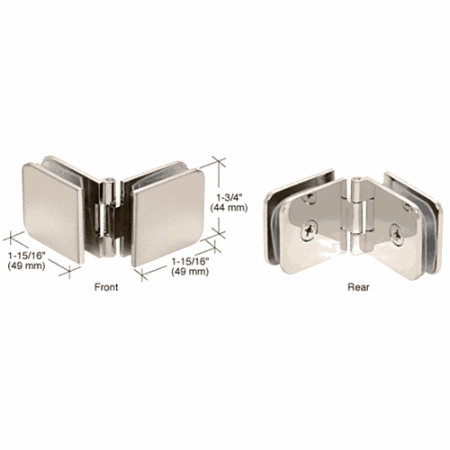 CRL ADJ180PN Polished Nickel Adjustable Glass Clamp