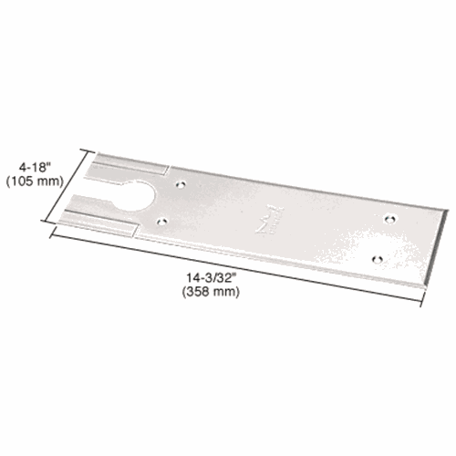 CRL BTS7410CPPS Dormakaba Polished Stainless BTS80 Cover Plate
