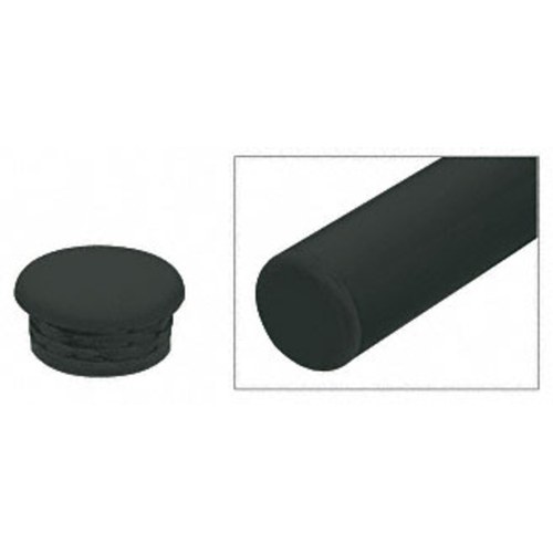 CRL AR1ECBL Matte Black Quick Connect End Cap for 1.5