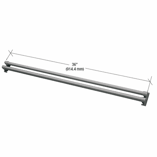 CRL K5166 Gray Storm Screen Door Push Bar