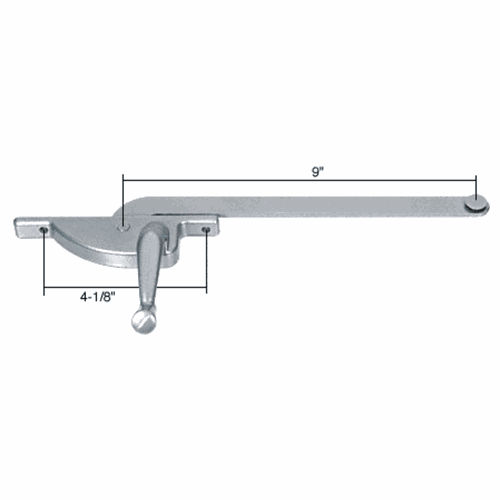 CRL WCM584 Left Hand Aluminum Casement Window Operator, 9