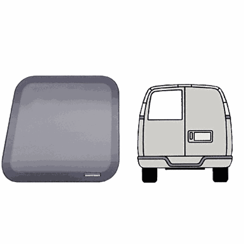 CRL FW151 Fixed All-Glass Window for 1997+ Chevy/GMC Vans - Left Rear Door 23.625