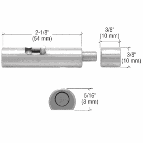 CRL UV6258 Brushed Stainless 10mm UV Bond Bolt Lock for Double Doors