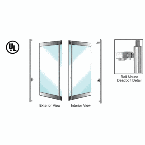 CRL 3DR130F4R1BS Blumcraft Brushed Stainless Left Hand Roll Top Deadbolt Handle for 3/4