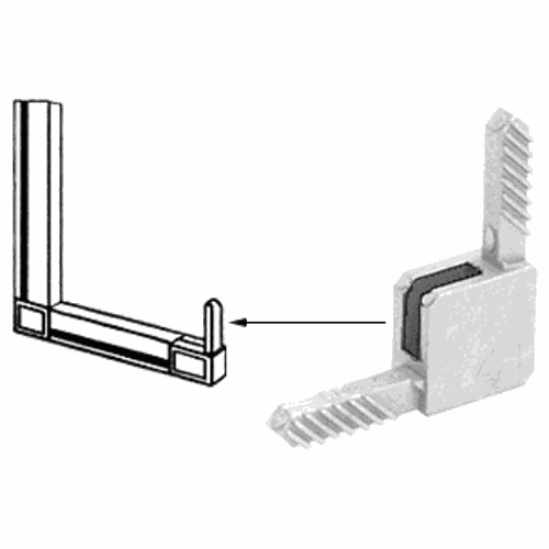 CRL CD35W White Square Storm Window Corner - CRL Sash Cut