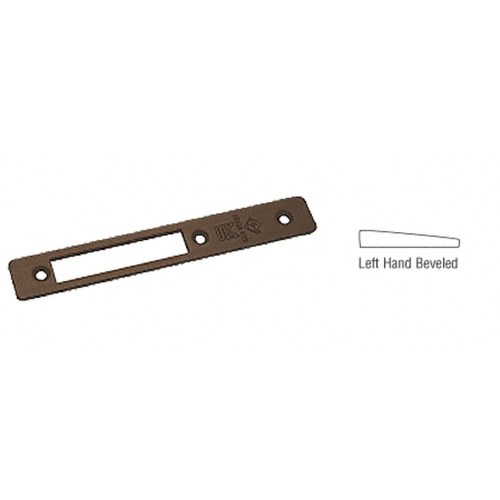 CRL 18210DU Dark Bronze Left-Hand Beveled Faceplate for MS1853 Deadlocks