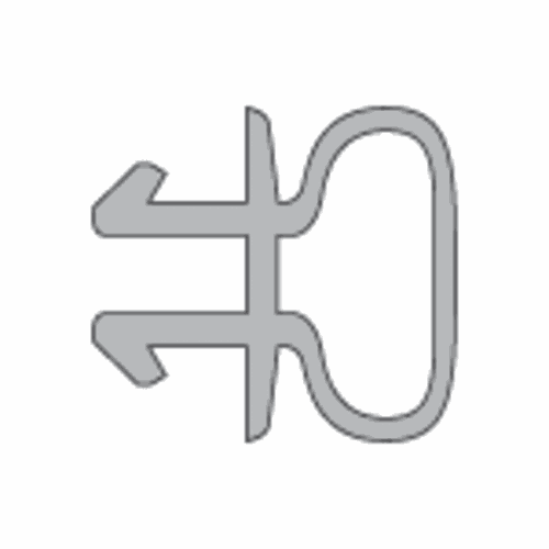 CRL NP257 U.S. Aluminum EPDM Door Seal Gasket - 500 ft Roll