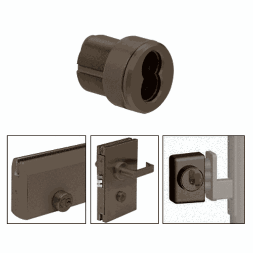 CRL 1CHDU Black Bronze Anodized Mortise Housing for 7-Pin SFIC Cores