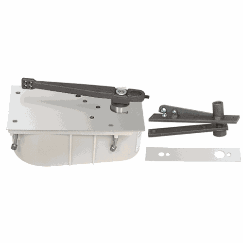 CRL 2890SH0LHPC Rixson 28 Series Polished Chrome Left Hand Floor-Mounted Closer Package