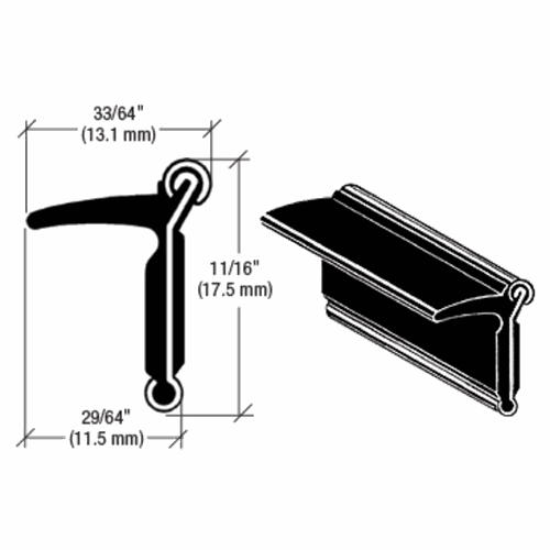 CRL YM108X96 Flexible Stainless Steel Beaded Belt Molding for GM Jeep - 96