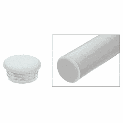 CRL AR1ECS Metallic Silver Quick Connect End Cap for 1.5