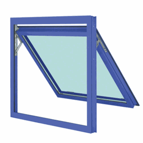 CRL TV40111 U.S. Aluminum 7400 Series Clear Anodized Thermally Broken Project-Out Window