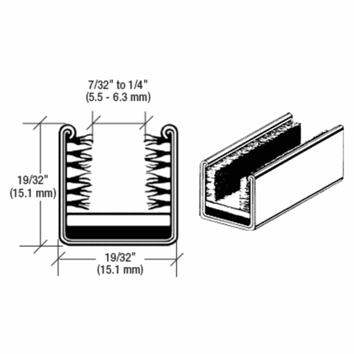 CRL Y58296 Rigid 9/16