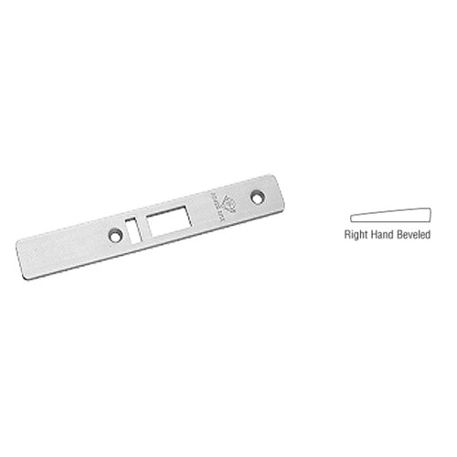 CRL 453220AL Aluminum Right-Hand Beveled Faceplate for AR4513 Deadlatch Locks