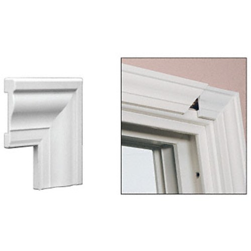 CRL CNRCLP1 White TrimQuick Corner Clip for TQ356W Vinyl Window Casing