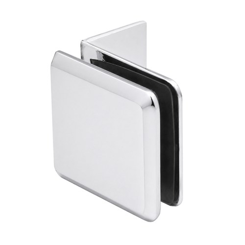 CRL BGC037CH Polished Chrome Beveled Fixed Panel Clamp with Small Leg