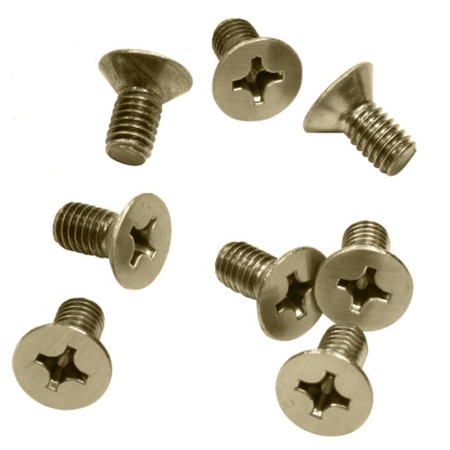 CRL P612BBRZ Brushed Bronze 6x12mm Flat Head Phillips Cover Plate Screws