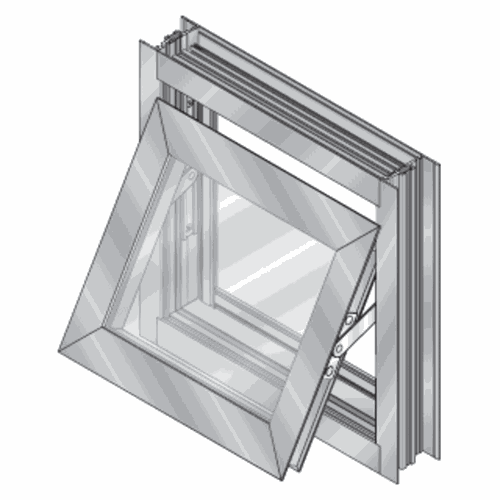 CRL TV20122 U.S. Aluminum 7200 Series Bronze Anodized Project-Out Bottom Vent Window