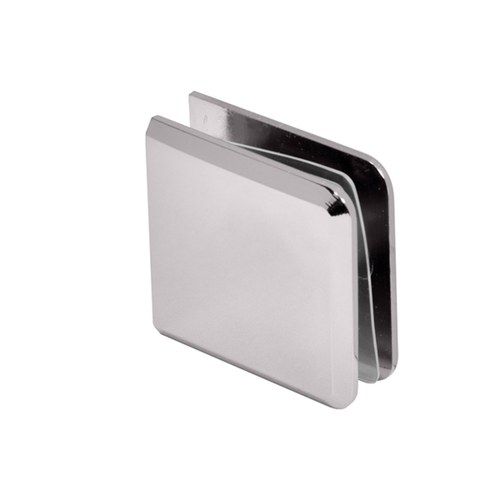 CRL BCU4PN Polished Nickel Heavy-Duty Beveled Glass Clamp Wall Mount