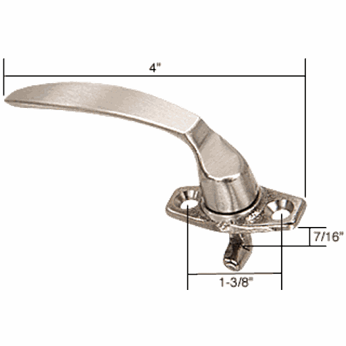 CRL H3606 Left Hand Casement Locking Handle, 7/16