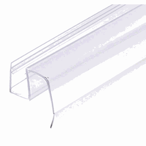 CRL P997WS Crescent Sliding Shower Door Clear Bottom Wipe with Drip Rail for 1/2