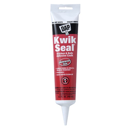 CRL DAP18001 DAP Kwik-Seal White Kitchen Bath Adhesive Caulk